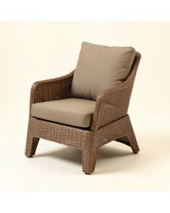 Decastro Stacking Patio Dining Chair With Cushion (synthetic illustration; no displayed measurements)