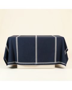 Dawn Crossing Flat Bed Sheet - Navy (synthetic illustration; no displayed measurements)