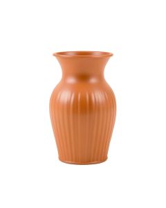 Fern Branch Empty Decorative Vase - Terracotta (synthetic illustration; no displayed measurements)