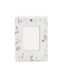 Musical Notes Musician Music Lover 1-Gang Toggle Light Switch Wall Plate (synthetic illustration; no displayed measurements)
