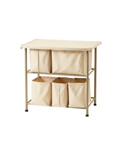 Juniper Crest Laundry Sorting Station With Plain Removable Bags - Beige