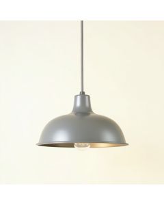 Stone Bridge Pendant Light Suspended From One Plain Cable - Gray (synthetic illustration; no displayed measurements)
