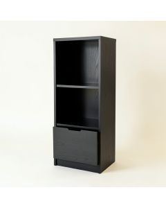 Alder Dale Narrow Cubby Tower - Black (synthetic illustration; no displayed measurements)