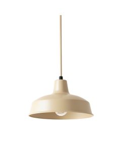 Moss Bridge Pendant Light Suspended From One Plain Cable - Beige (synthetic illustration; no displayed measurements)