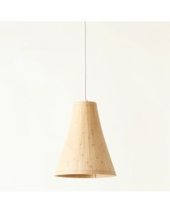 Ash Dell Pendant Light Suspended From One Plain Cable - Beige (synthetic illustration; no displayed measurements)