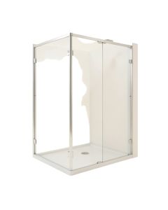 Unidoor-X 46 In . W X 34 3/8 In . D X 72 In . H Hinged Shower Enclosure