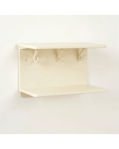 Clay Branch Wall-Mounted Entryway Organizer Shelf - Ivory (synthetic illustration; no displayed measurements)