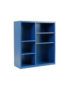 River Bluff Freestanding Bookcase - Blue (synthetic illustration; no displayed measurements)