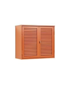 Cedar Crest Wall-Mounted Entry Cabinet - Terracotta (synthetic illustration; no displayed measurements)