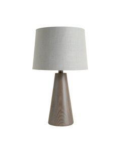Alder Brook Table Lamp With A Plain Fabric Shade - Gray
