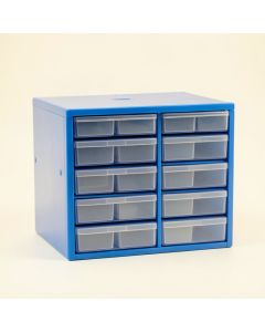 Vale Dale Small-Parts Storage Drawer Cabinet - Blue (synthetic illustration; no displayed measurements)