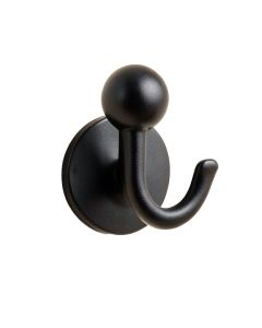 Ridge Bluff Wall-Mounted Robe Hook - Black