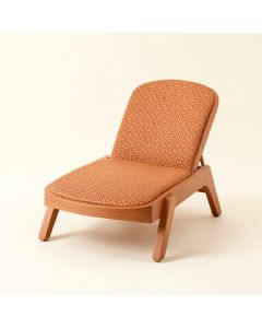 Oak Crest Outdoor Lounge Chair - Terracotta (synthetic illustration; no displayed measurements)