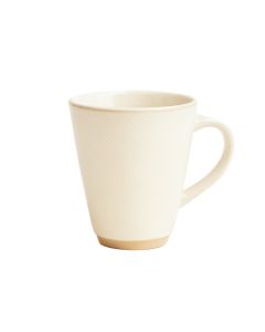 Oak Bend Ceramic Mug - Cream (synthetic illustration; no displayed measurements)