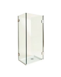 Kinkade Xl 32.25 '' W X 80 '' H Hinged Frameless Shower Door