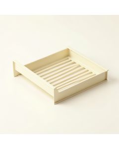 Heath Falls Empty Under-Desk Cable Tray - Cream (synthetic illustration; no displayed measurements)