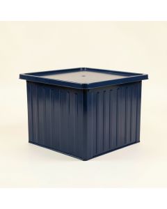 Slate Crossing Closed Outdoor Storage Box - Navy (synthetic illustration; no displayed measurements)