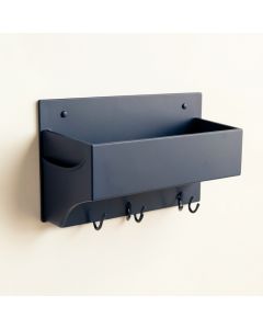 Slate Crossing Wall-Mounted Entryway Organizer Shelf - Navy (synthetic illustration; no displayed measurements)