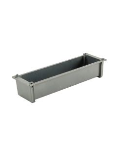 Ridge Brook Empty Railing Planter With Integral Brackets - Gray (synthetic illustration; no displayed measurements)