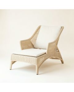 Glen Branch Outdoor Lounge Chair - Ivory (synthetic illustration; no displayed measurements)