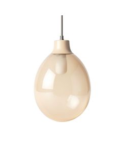 Dunlevy 8.5 '' H Glass Oval Pendant Shade ( Screw On ) In Beige