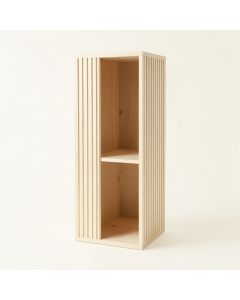 Elm Bluff Narrow Cubby Tower - Ivory (synthetic illustration; no displayed measurements)