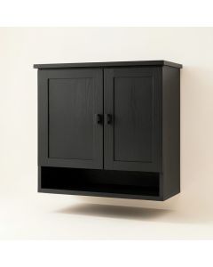 Spruce Brook Wall-Mounted Laundry Cabinet - Black (synthetic illustration; no displayed measurements)