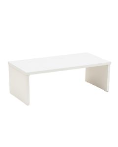 Cove Dell Desktop Monitor Riser - White (synthetic illustration; no displayed measurements)