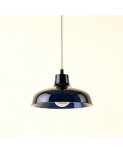 Meadow Branch Pendant Light Suspended From One Plain Cable - Navy (synthetic illustration; no displayed measurements)