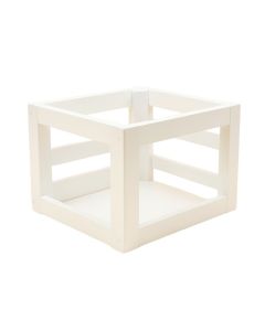 Fern Bridge Empty Furniture-Style Pet Crate - White