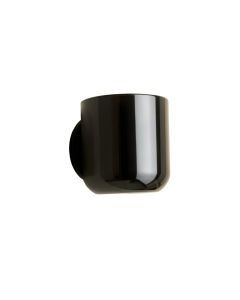 Juniper Branch Wall Sconce Mounted On A Plain Wall - Black