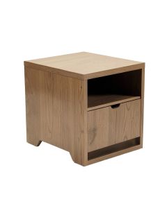 Isakson Trestle End Table With Storage (synthetic illustration; no displayed measurements)