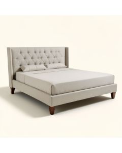 Rothley Queen Tufted Upholstered Low Profile Standard Bed (synthetic illustration; no displayed measurements)