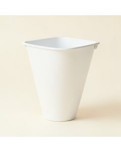 Stone Bridge Empty Railing Planter With Integral Brackets - White (synthetic illustration; no displayed measurements)