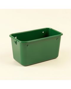 Vale Bluff Empty Railing Planter With Integral Brackets - Green (synthetic illustration; no displayed measurements)