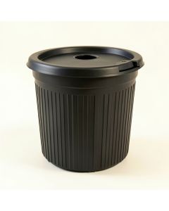 Maple Arc Closed Garden Compost Bin - Black (synthetic illustration; no displayed measurements)