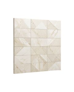 Bianco Dolomite 12 '' X 12 '' Marble Grid Mosaic Wall & Floor Tile