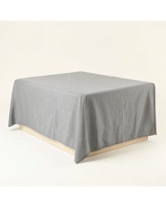 Lake Bend Flat Bed Sheet - Gray (synthetic illustration; no displayed measurements)