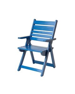 Cedar Dale Folding Outdoor Chair - Blue (synthetic illustration; no displayed measurements)