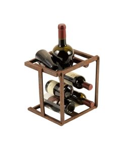 Arsenio 18 Bottle Floor Wine Bottle And Glass Rack