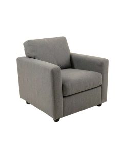 Upholstered Arm Chair In Gray