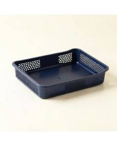 Sage Brook Empty Under-Desk Cable Tray - Navy (synthetic illustration; no displayed measurements)