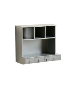 Cedar Bend Wall-Mounted Entryway Organizer Shelf - Gray