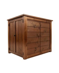 5 Ft. W X 3 Ft. D Solid Wood Horizontal Garbage Shed