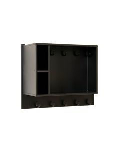 Juniper Dale Wall-Mounted Entryway Organizer Shelf - Black (synthetic illustration; no displayed measurements)