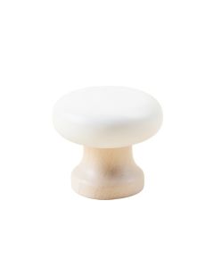 Sage Arc Cabinet Knob Without Packaging - White (synthetic illustration; no displayed measurements)