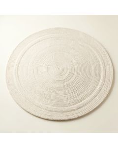 Cedar Brook Round Area Rug - Ivory (synthetic illustration; no displayed measurements)