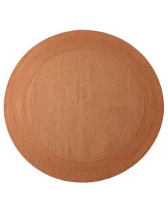 Willow Arc Round Area Rug - Terracotta
