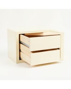 Glen Branch Small-Parts Storage Drawer Cabinet - Cream (synthetic illustration; no displayed measurements)