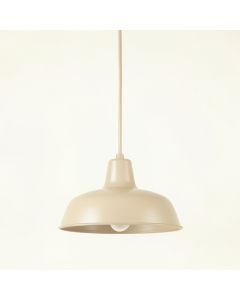 Vale Brook Pendant Light Suspended From One Plain Cable - Beige (synthetic illustration; no displayed measurements)
